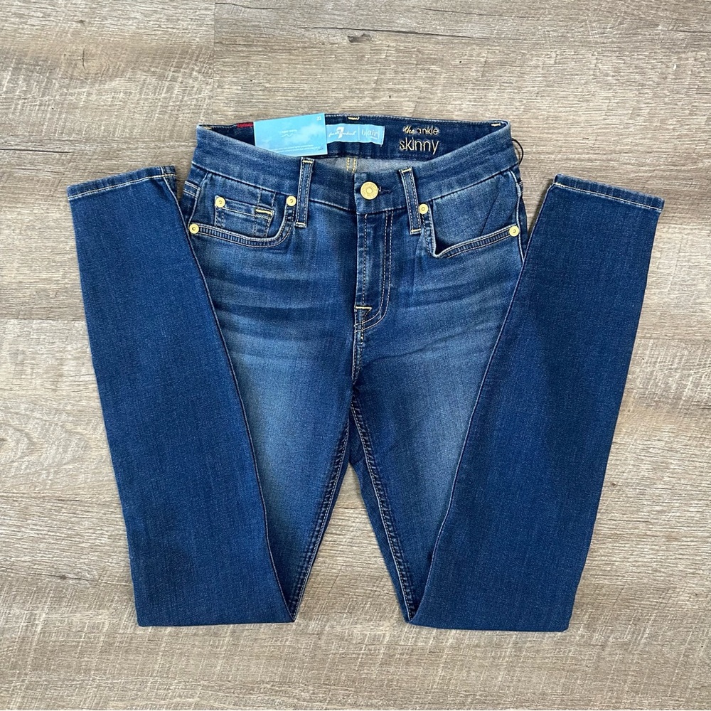 7 For All Mankind Super Skinny Jeans size 23 NWT